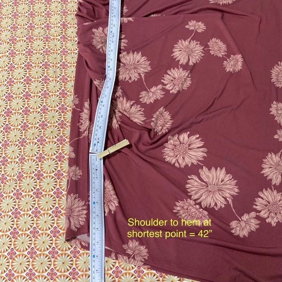 Vince Camuto Dusty Rose Asymmetrical Maxi Dress | Size 3X - Picture 11 of 14